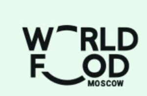 Russia Moscow World Food Logo